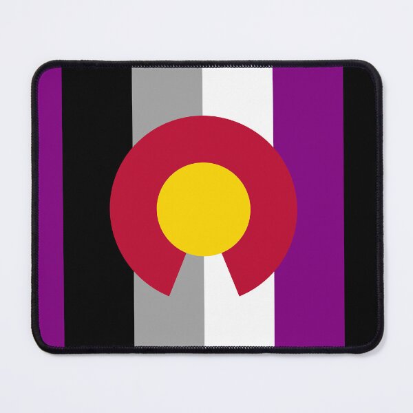 Item preview, Colorado Asexual Flag Vertical designed and sold by WokeBespoke.
