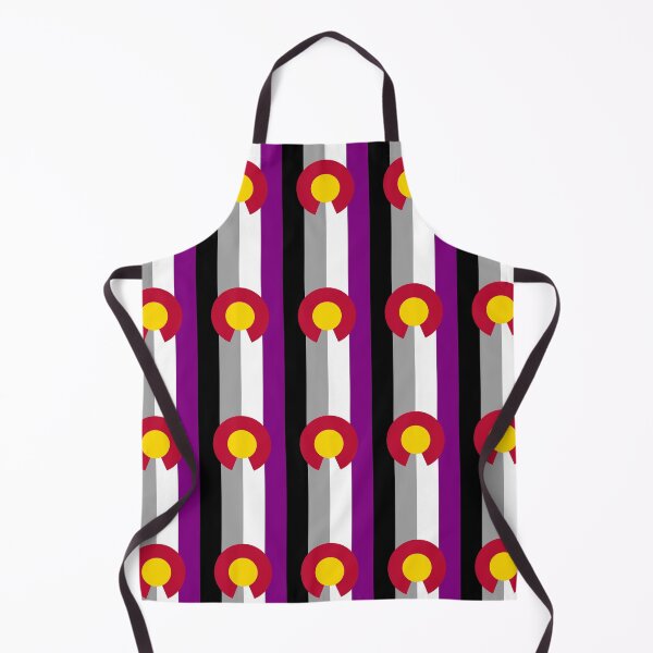 Item preview, Colorado Asexual Flag Vertical designed and sold by WokeBespoke.