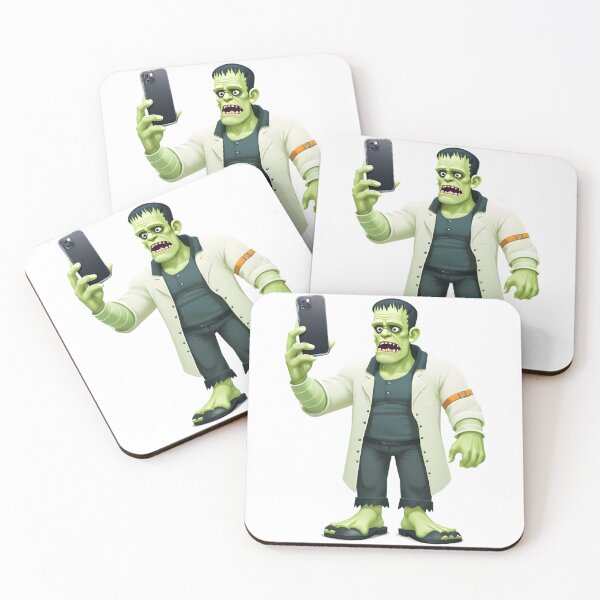 Item preview, Frankenstein Taking a Selfie - Funny Halloween 3D designed and sold by creativaimages.