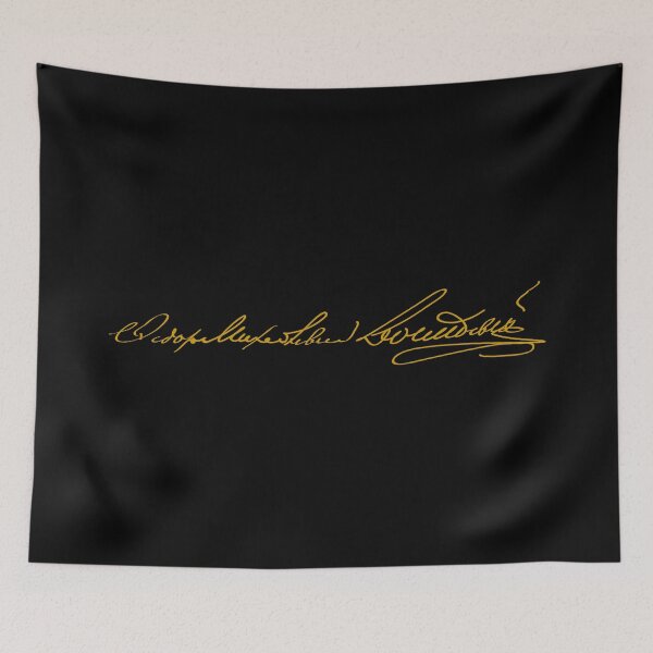 Item preview, Fyodor Mikhailovich Dostoevsky - Signature - Old Gold - RB designed and sold by GrandArtists.