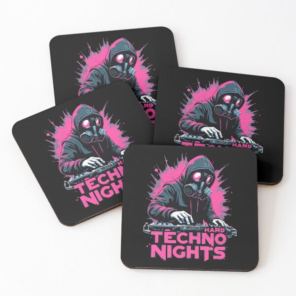 Item preview, Hard Techno Nights - Underground Techno Music DJ designed and sold by Urban-Alien.