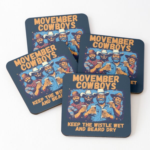 Item preview, Movember Beard Cowboys Beer Wet Keep It Dry designed and sold by NikoDeeko.