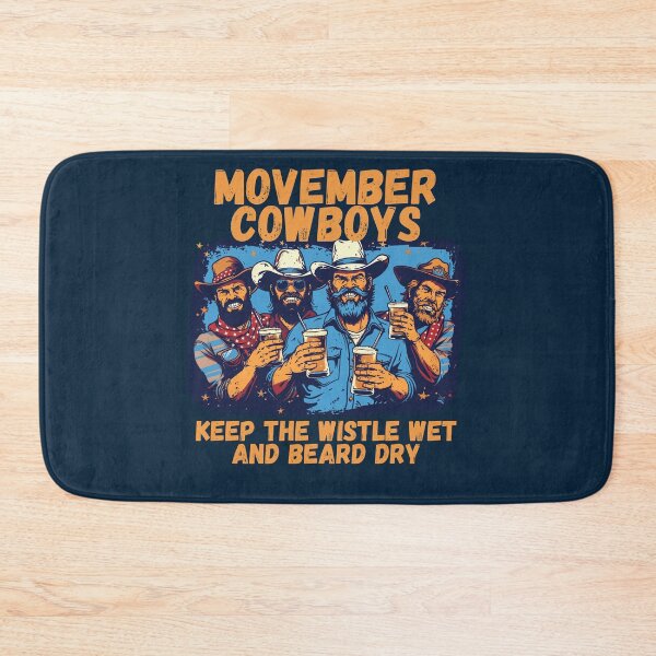 Item preview, Movember Beard Cowboys Beer Wet Keep It Dry designed and sold by NikoDeeko.