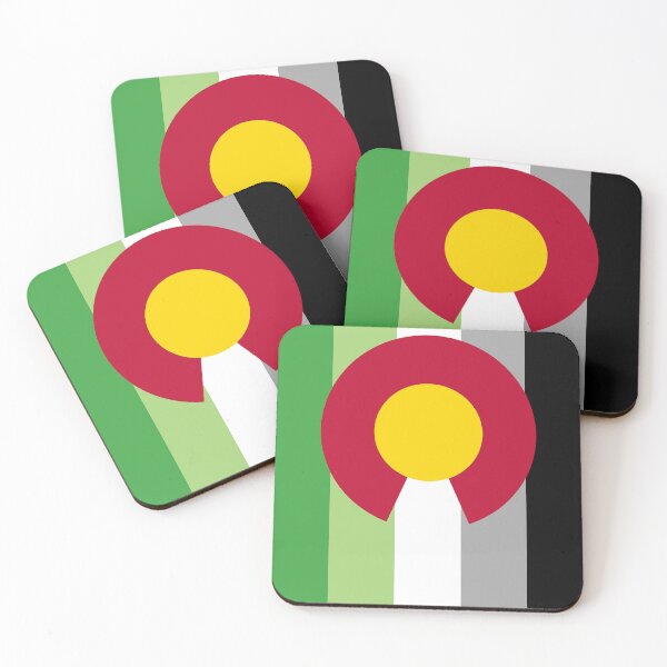 Item preview, Colorado Aromantic Flag Vertical designed and sold by WokeBespoke.