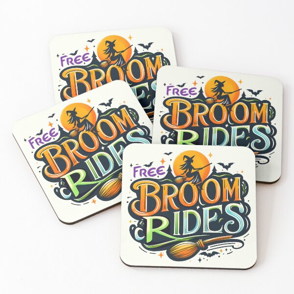 Item preview, Free Broom Rides, typography designed and sold by maxmaj.