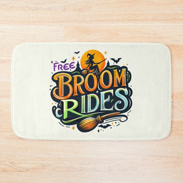Item preview, Free Broom Rides, typography designed and sold by maxmaj.