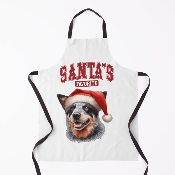 Item preview, Santa's Favorite Australian Cattledog in Christmas Hat designed and sold by M1234s.