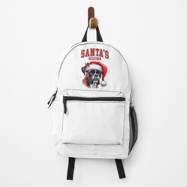 Item preview, Santa's Favorite Boxer in Christmas Hat designed and sold by M1234s.