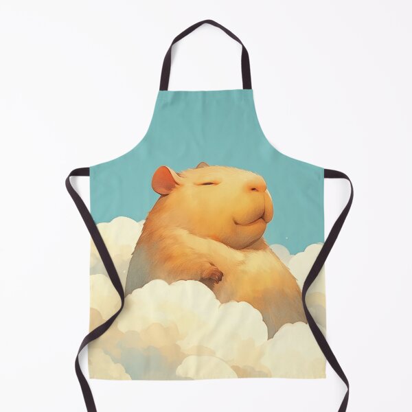 Item preview, Chubby Capybara Resting on a Cloud designed and sold by AshiraCreations.