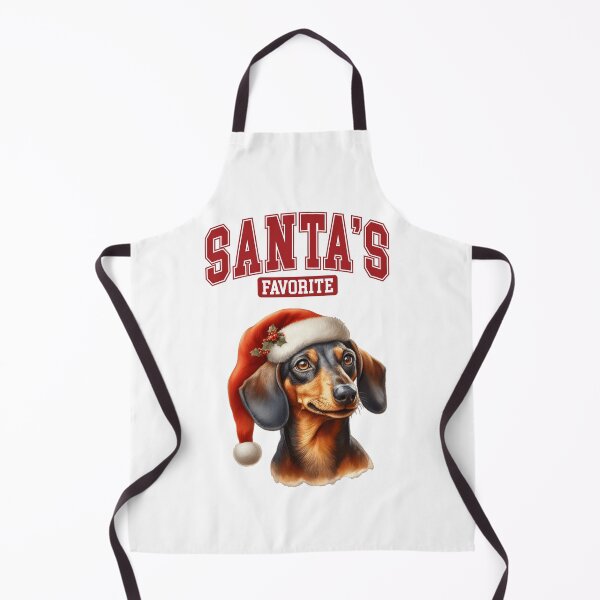 Item preview, Santa's Favorite Dachshund in Christmas Hat designed and sold by M1234s.