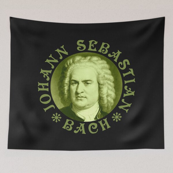 Item preview, Johann Sebastian Bach - 01 - Vintage Design - Green - RB designed and sold by GrandArtists.