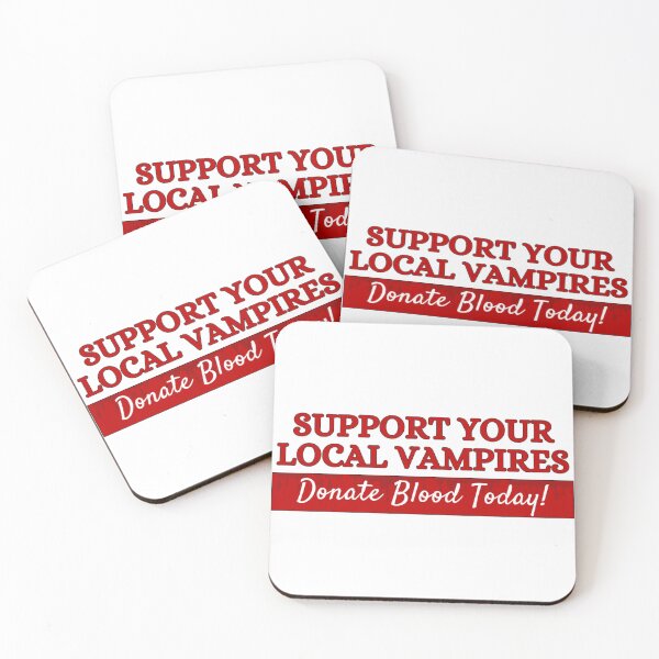 Item preview, Support Your Local Vampires Funny Meme Humor Edgy Joke Prank designed and sold by goodiefoodie.