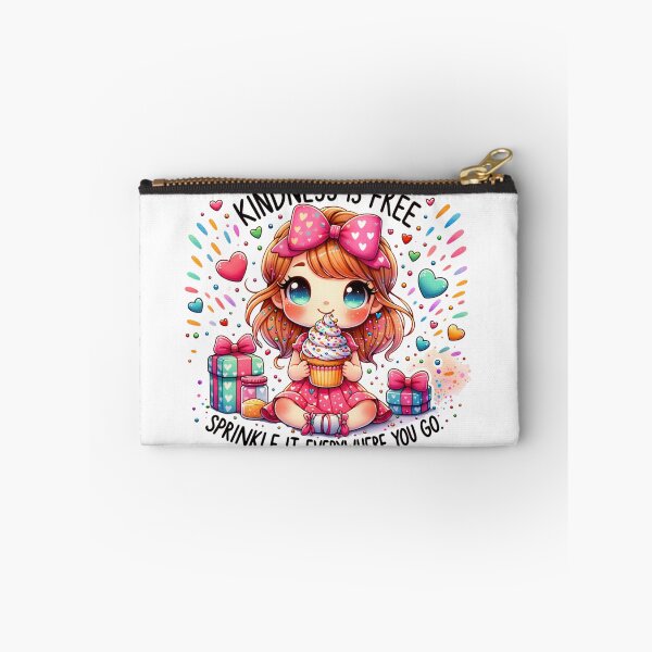 Item preview, Cute Girl with a cup cake "Kidness Is Free Sprinkle it Everywhere you go! Stickers and more designed and sold by CRandRRstickers.