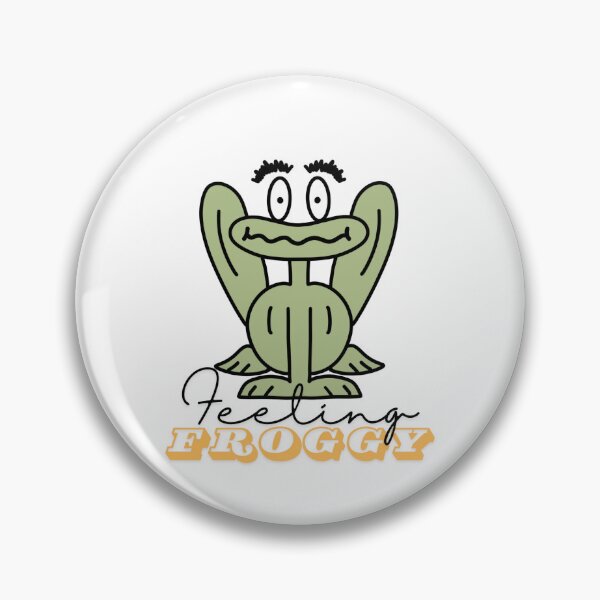 Item preview, Feeling Froggy Frog Sticker designed and sold by inkognitoMSQUTO.