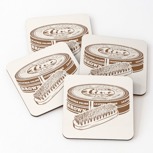 Item preview, Brown shoe polish with brush designed and sold by piedaydesigns.