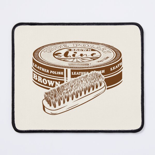 Item preview, Brown shoe polish with brush designed and sold by piedaydesigns.