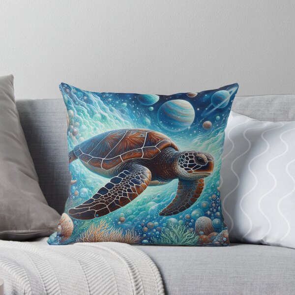 Item preview, Sea Turtle in Abstract Fantasy designed and sold by MoodyMuseArt.