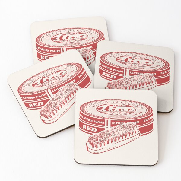 Item preview, Red shoe polish with brush designed and sold by piedaydesigns.