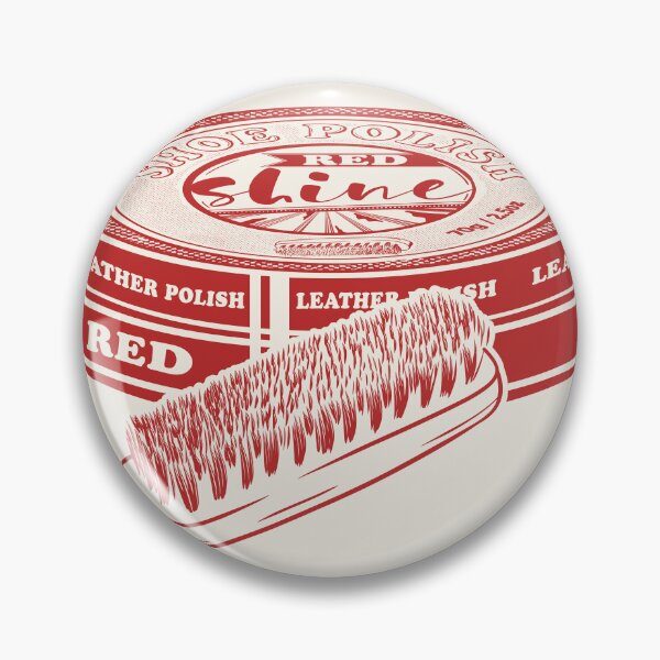 Item preview, Red shoe polish with brush designed and sold by piedaydesigns.