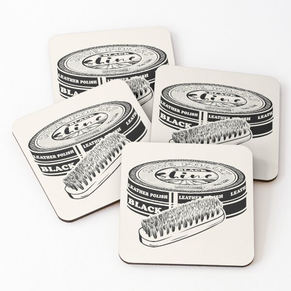 Item preview, Black shoe polish with brush designed and sold by piedaydesigns.