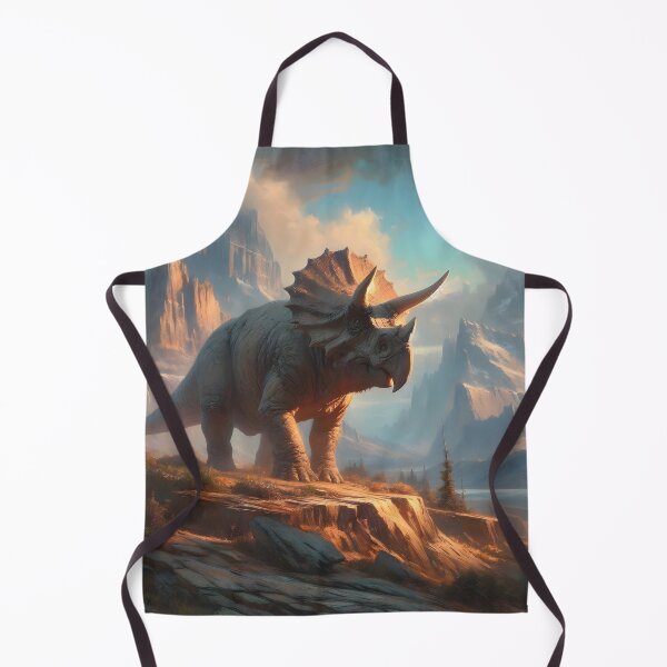 Item preview, Majestic Triceratops in a Mountainous Landscape designed and sold by CitrineLinker.