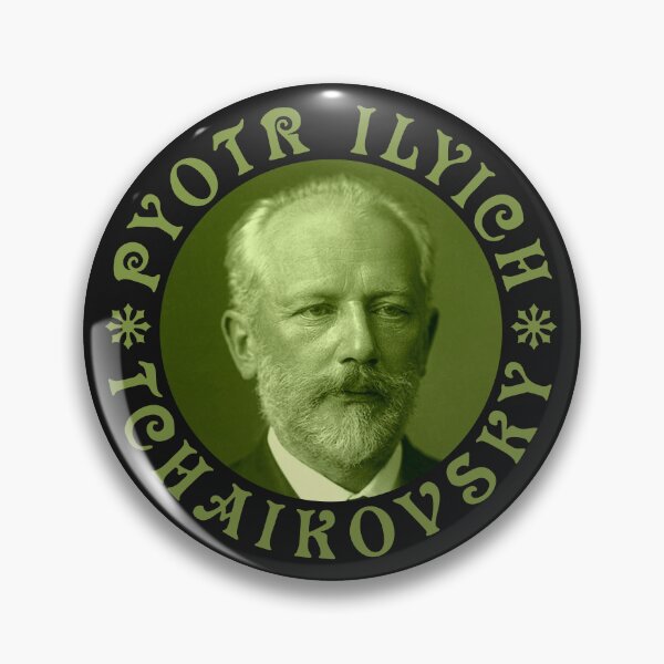 Item preview, Pyotr Ilych Tchaikovsky - Vintage Design - Green - RB designed and sold by GrandArtists.