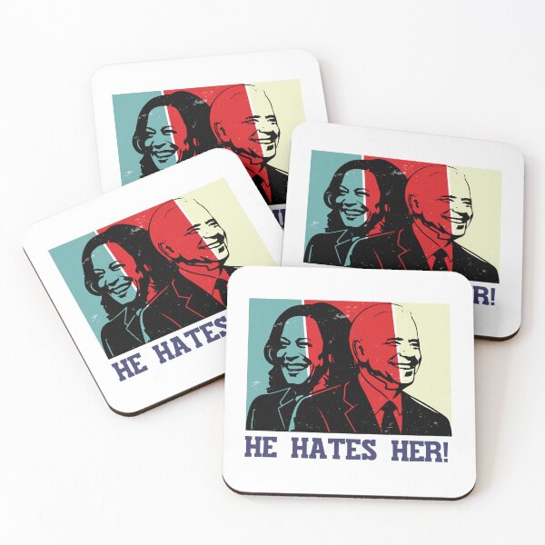 Item preview, He Hates Her! Biden on Harris 2024 Presidential Debate designed and sold by HROC.