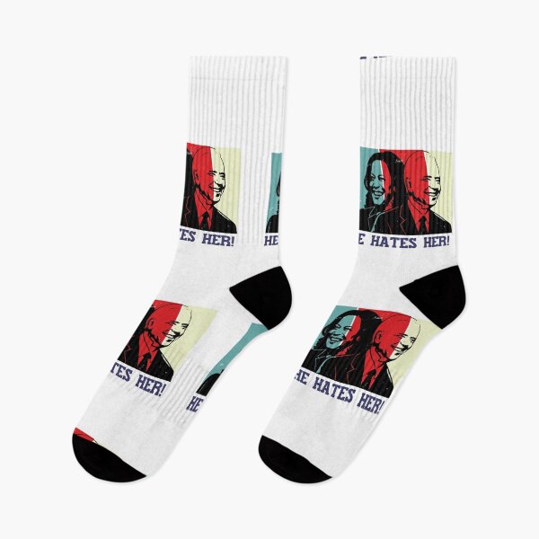 Item preview, He Hates Her! Biden on Harris 2024 Presidential Debate designed and sold by HROC.