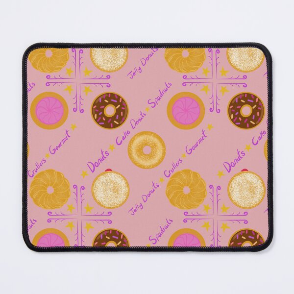 Item preview, Different kinds of Doughnuts Pattern designed and sold by KiyaSketches.