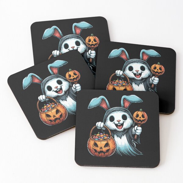 Item preview, Rabbit Scary Halloween Ghost Spooky Pumpkin Candy designed and sold by Artistoos.