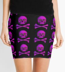 SKULL AND CROSSBONES Mini Skirt