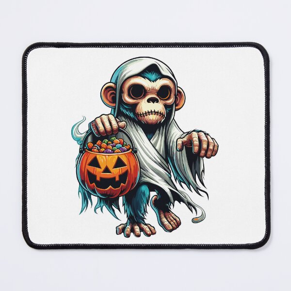 Item preview, Monkey Scary Halloween Ghost Spooky Pumpkin Candy designed and sold by Artistoos.