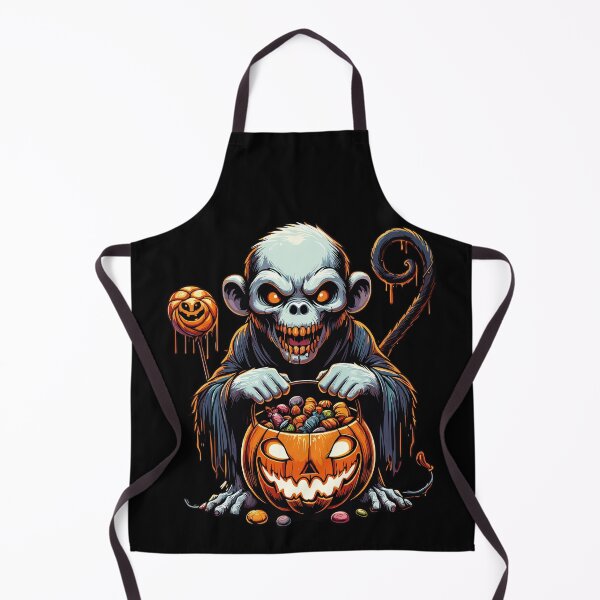 Item preview, Monkey Scary Halloween Ghost Spooky Pumpkin Candy designed and sold by Artistoos.