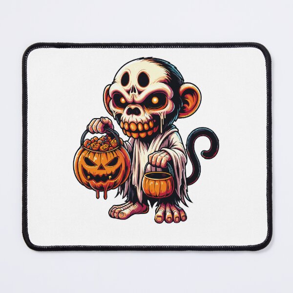 Item preview, Monkey Scary Halloween Ghost Spooky Pumpkin Candy designed and sold by Artistoos.
