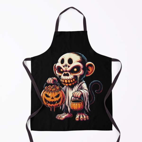 Item preview, Monkey Scary Halloween Ghost Spooky Pumpkin Candy designed and sold by Artistoos.