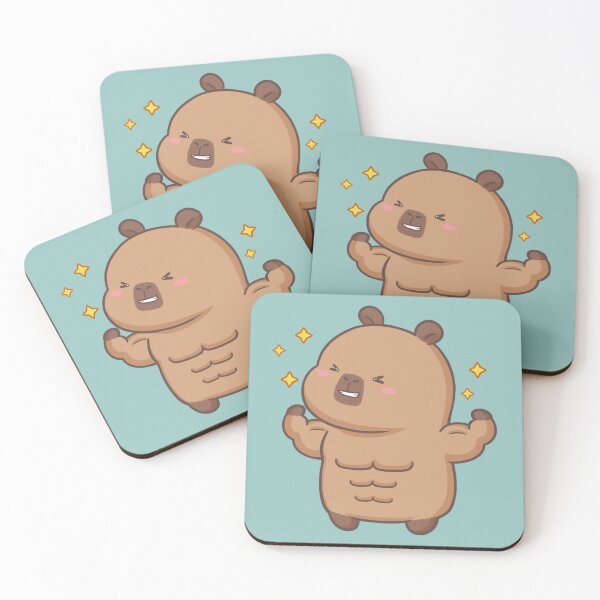 Item preview, Crazy bodybuilder Capybara designed and sold by CapyFun.
