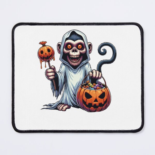 Item preview, Monkey Scary Halloween Ghost Spooky Pumpkin Candy designed and sold by Artistoos.