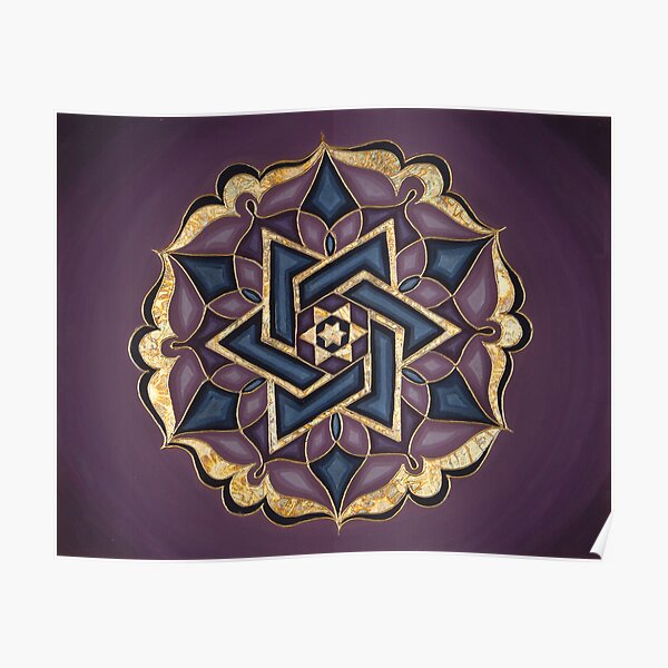 Star Light Mandala Poster