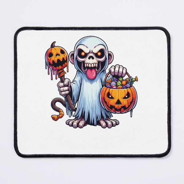 Item preview, Monkey Scary Halloween Ghost Spooky Pumpkin Candy designed and sold by Artistoos.