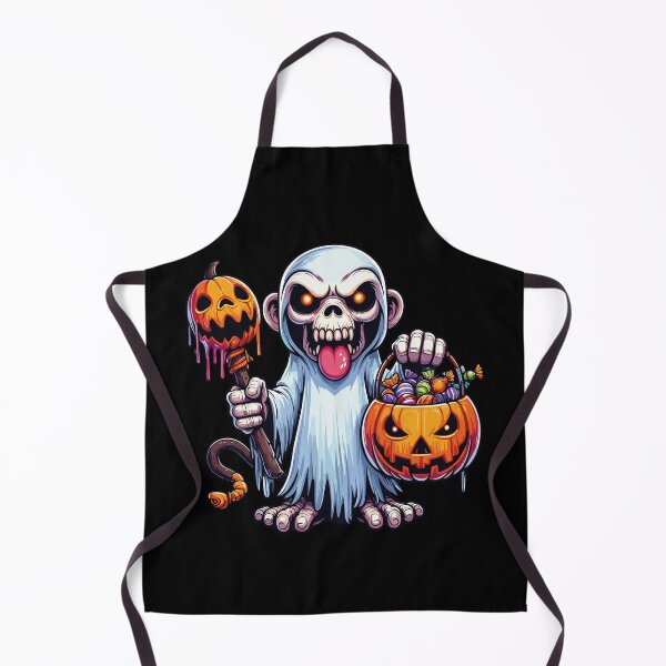 Item preview, Monkey Scary Halloween Ghost Spooky Pumpkin Candy designed and sold by Artistoos.