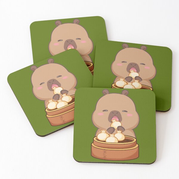 Item preview, Cutr capybara eating dumplings designed and sold by CapyFun.