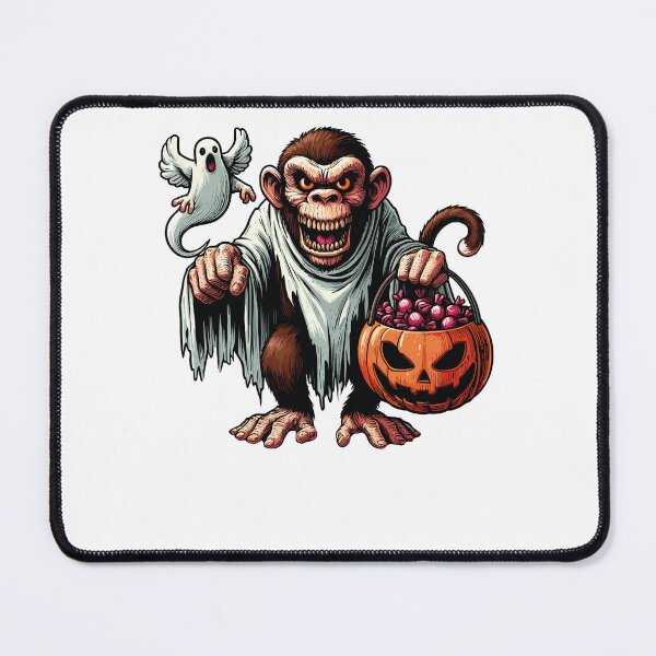 Item preview, Monkey Scary Halloween Ghost Spooky Pumpkin Candy designed and sold by Artistoos.
