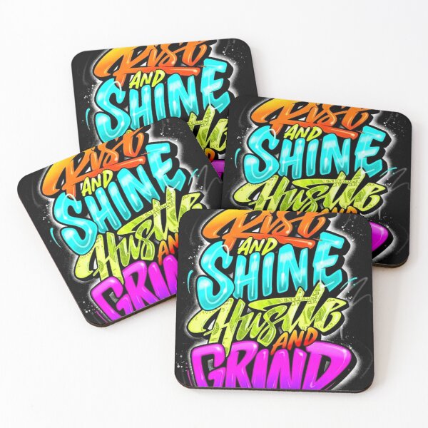 Item preview, Rise And Shine Hustle And Grind designed and sold by UZRWRLD .