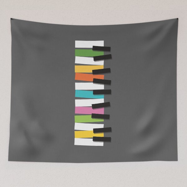 Item preview, Piano Keys Labeled With Multiple Colours designed and sold by Abhishek Goldar.