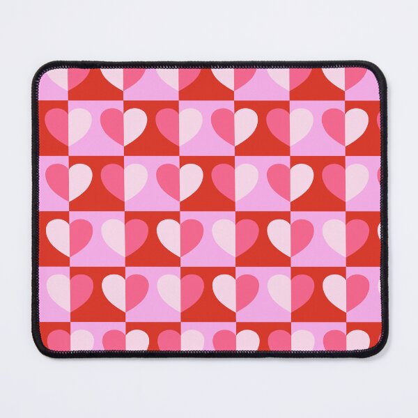 Item preview, Candy pink checker hearts chequer board skater style designed and sold by Inkworthy.