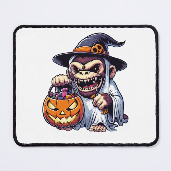 Item preview, Monkey Scary Halloween Ghost Spooky Pumpkin Candy designed and sold by Artistoos.
