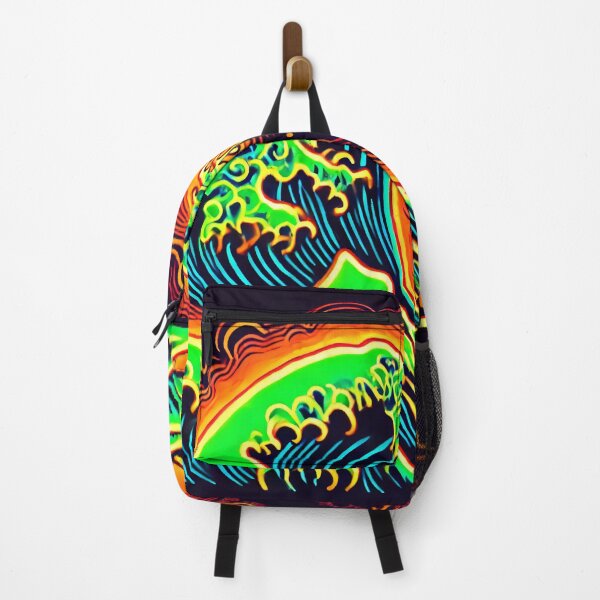 Item preview, Neon Art Hokusai Wave designed and sold by SakuraJapanArt.