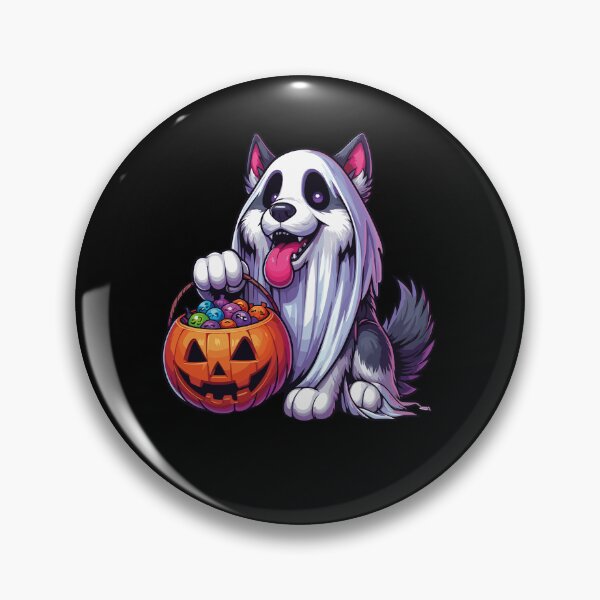 Item preview, Huskey Scary Halloween Ghost Spooky Pumpkin Candy designed and sold by Artistoos.