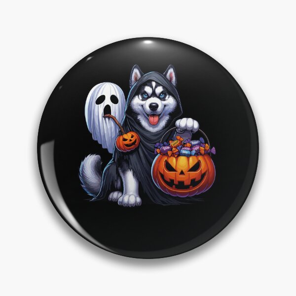 Item preview, Huskey Scary Halloween Ghost Spooky Pumpkin Candy designed and sold by Artistoos.
