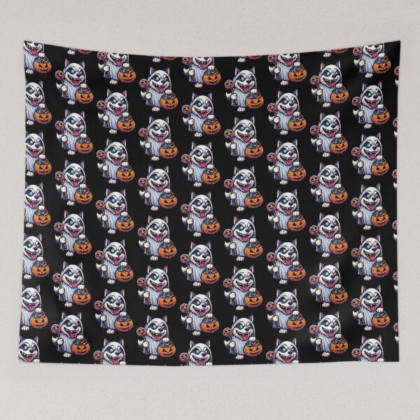 Item preview, Huskey Scary Halloween Ghost Spooky Pumpkin Candy designed and sold by Artistoos.